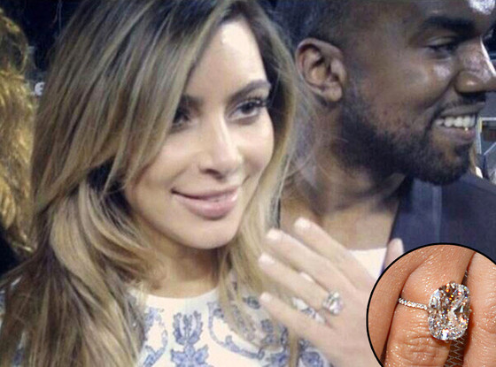 Kim Kardashian, Kanye West, Engagement Ring Kim Kardashian, Kanye West, Engagement Ring